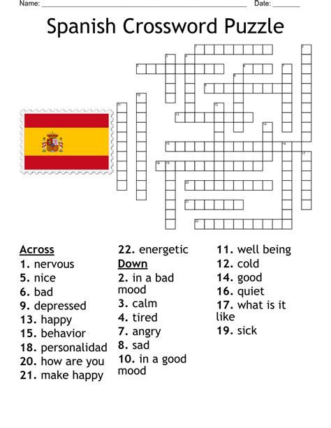 i don't like that in spanish crossword